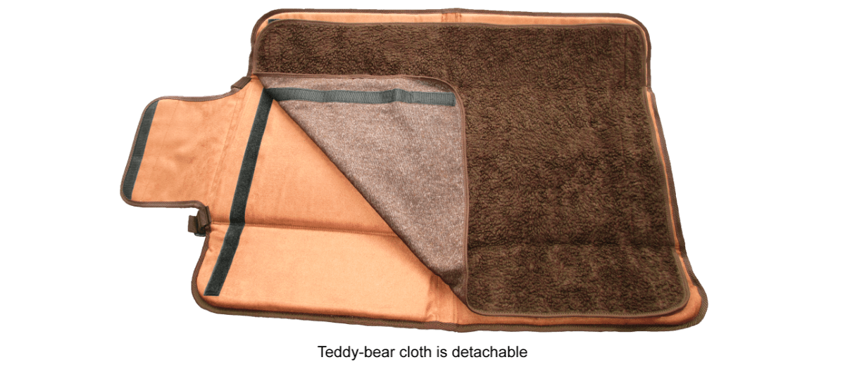 Portable Dog Bed “MOBIL”, teddy bear cloth is detachable